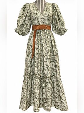 HUNTER BELL Floral Print Palmer Midi/Maxi Dress